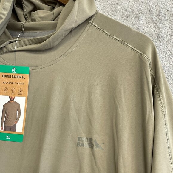 NEW Eddie Bauer Solarfoil Long Sleeve Hoodie Men's XL UPF 50+ Moisture Wicking - Picture 8 of 9